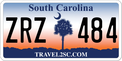 SC license plate ZRZ484