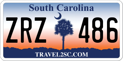 SC license plate ZRZ486