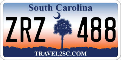 SC license plate ZRZ488