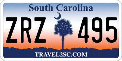 SC license plate ZRZ495