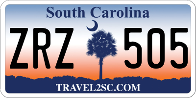 SC license plate ZRZ505