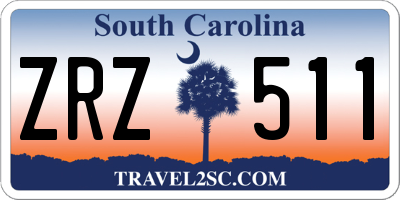 SC license plate ZRZ511