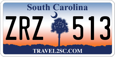 SC license plate ZRZ513