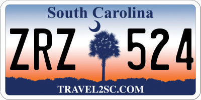 SC license plate ZRZ524