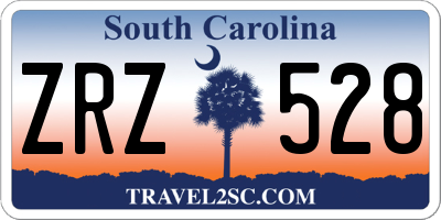 SC license plate ZRZ528