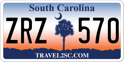 SC license plate ZRZ570