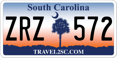 SC license plate ZRZ572