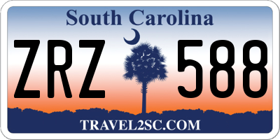 SC license plate ZRZ588