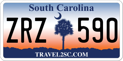 SC license plate ZRZ590