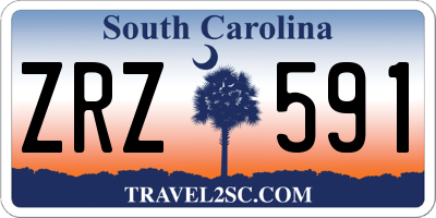 SC license plate ZRZ591