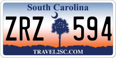 SC license plate ZRZ594