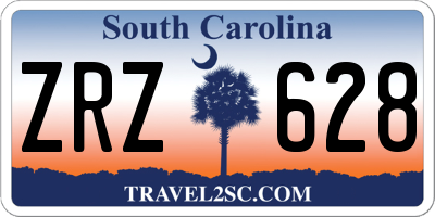 SC license plate ZRZ628
