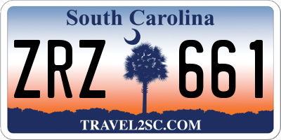 SC license plate ZRZ661