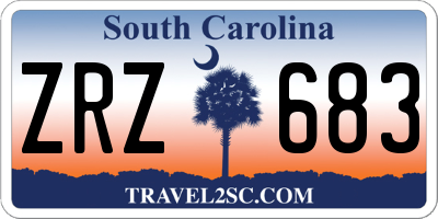 SC license plate ZRZ683
