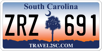 SC license plate ZRZ691