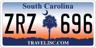 SC license plate ZRZ696