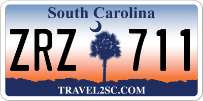 SC license plate ZRZ711