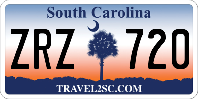 SC license plate ZRZ720