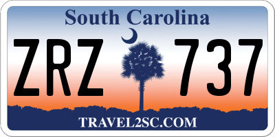 SC license plate ZRZ737