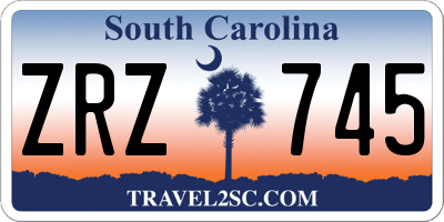 SC license plate ZRZ745