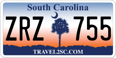 SC license plate ZRZ755