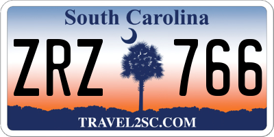 SC license plate ZRZ766