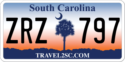 SC license plate ZRZ797