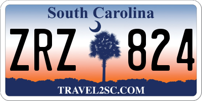 SC license plate ZRZ824