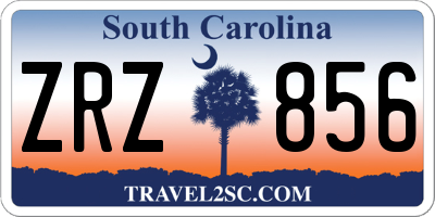 SC license plate ZRZ856