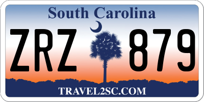 SC license plate ZRZ879
