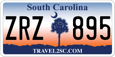 SC license plate ZRZ895