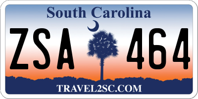 SC license plate ZSA464