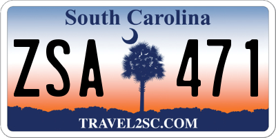 SC license plate ZSA471