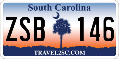 SC license plate ZSB146