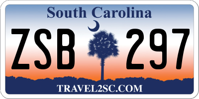 SC license plate ZSB297