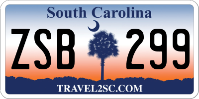 SC license plate ZSB299