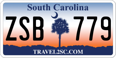 SC license plate ZSB779