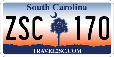 SC license plate ZSC170