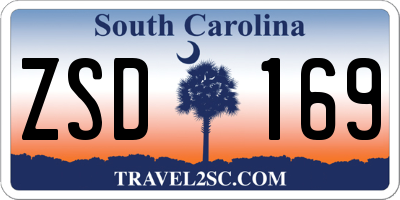 SC license plate ZSD169