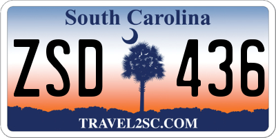 SC license plate ZSD436