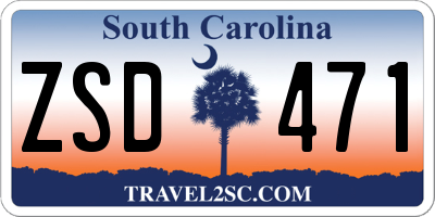 SC license plate ZSD471