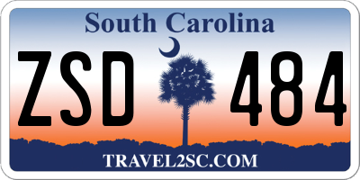 SC license plate ZSD484