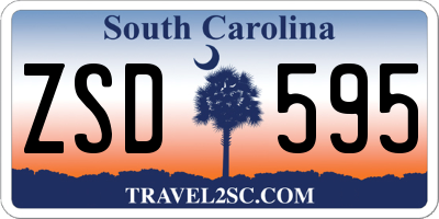 SC license plate ZSD595