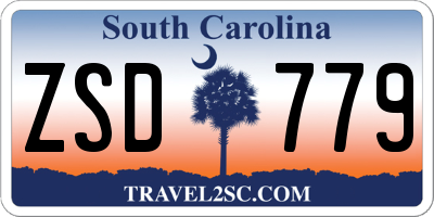 SC license plate ZSD779