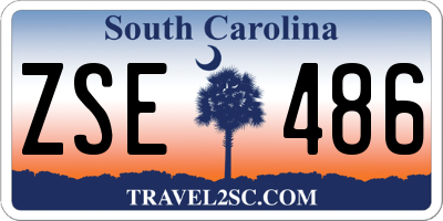 SC license plate ZSE486