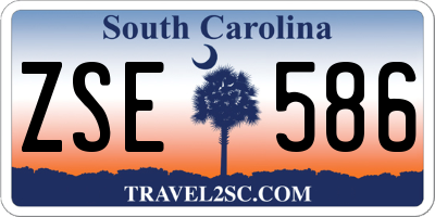 SC license plate ZSE586