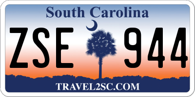 SC license plate ZSE944