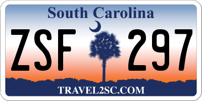 SC license plate ZSF297