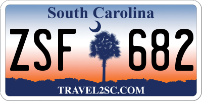 SC license plate ZSF682