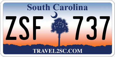 SC license plate ZSF737